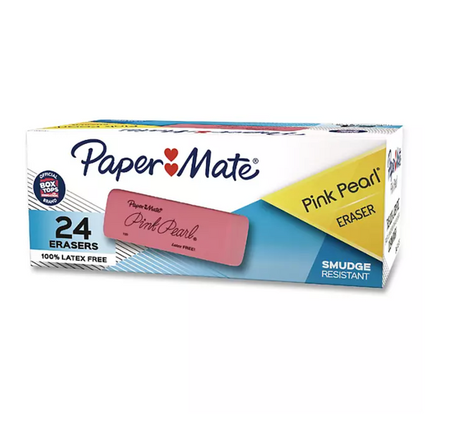 Papermate Erasers Case of 24