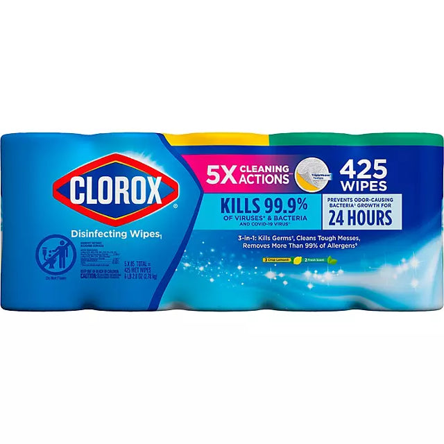 Clorox Disinfecting Bleach-Free Cleaning Wipes 5 Pack