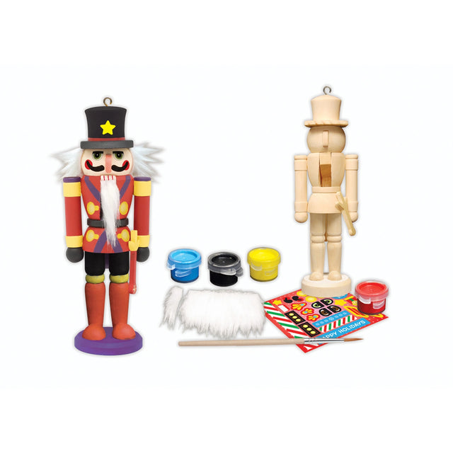 Nutcracker Soldier Ornament Wood Paint Kit (Case of 6 Kits)