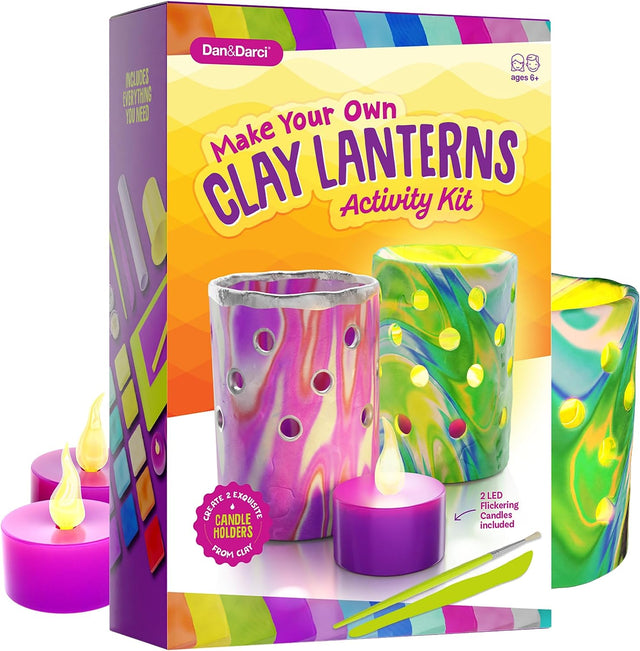 Light-Up Clay Lanterns Making Kit (Case of 4 Kits)