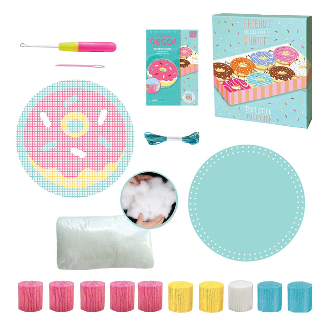 Totally Deco! Donut Latch Hook Pillow Set (Case of 6)